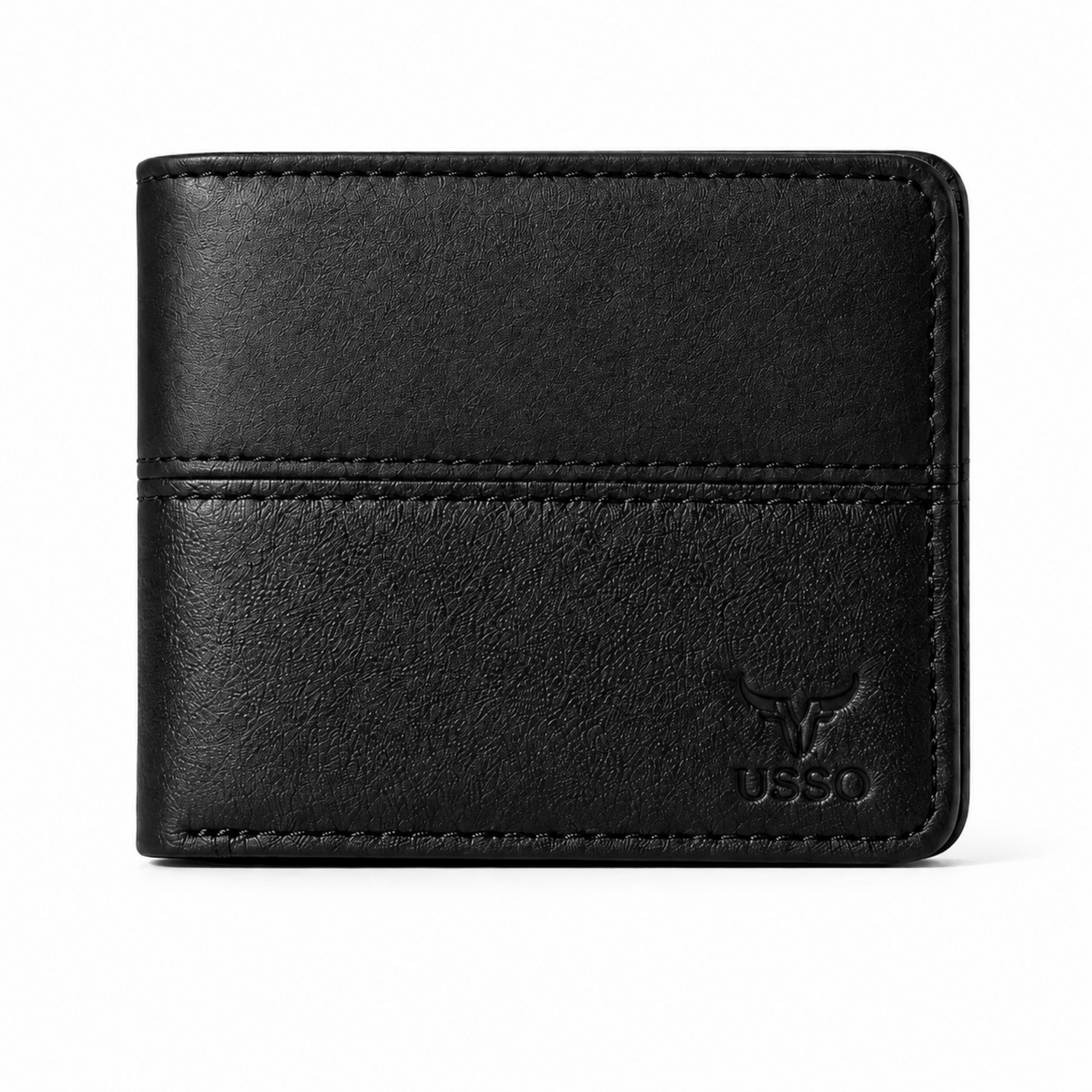 USSO Firenze Genuine Leather Wallet for Men – Elegant Two-Tone Bifold Wallet