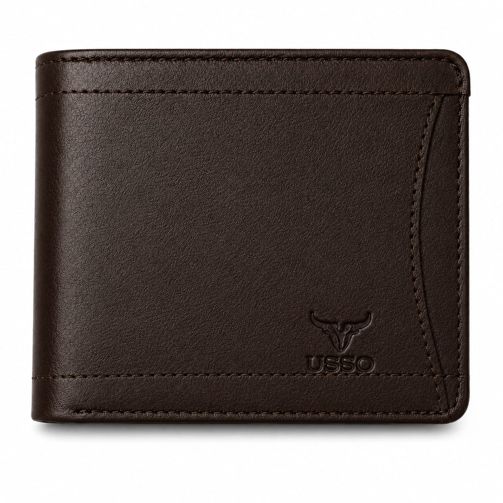 USSO Zurich RFID Blocking Bifold Genuine Leather Wallet
