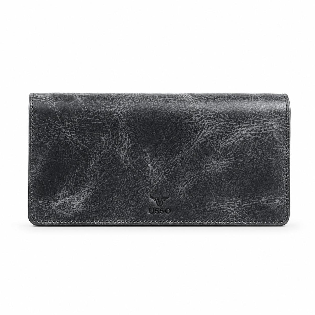 USSO Women’s Genuine Leather Long Wallet – RFID Blocking, 12 Card Slots, Phone Pocket & Magnetic Closure