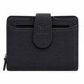 USSO Women’s Genuine Leather 2-in-1 Wallet – RFID Blocking, Detachable Card Holder & Zipper Coin Pocket