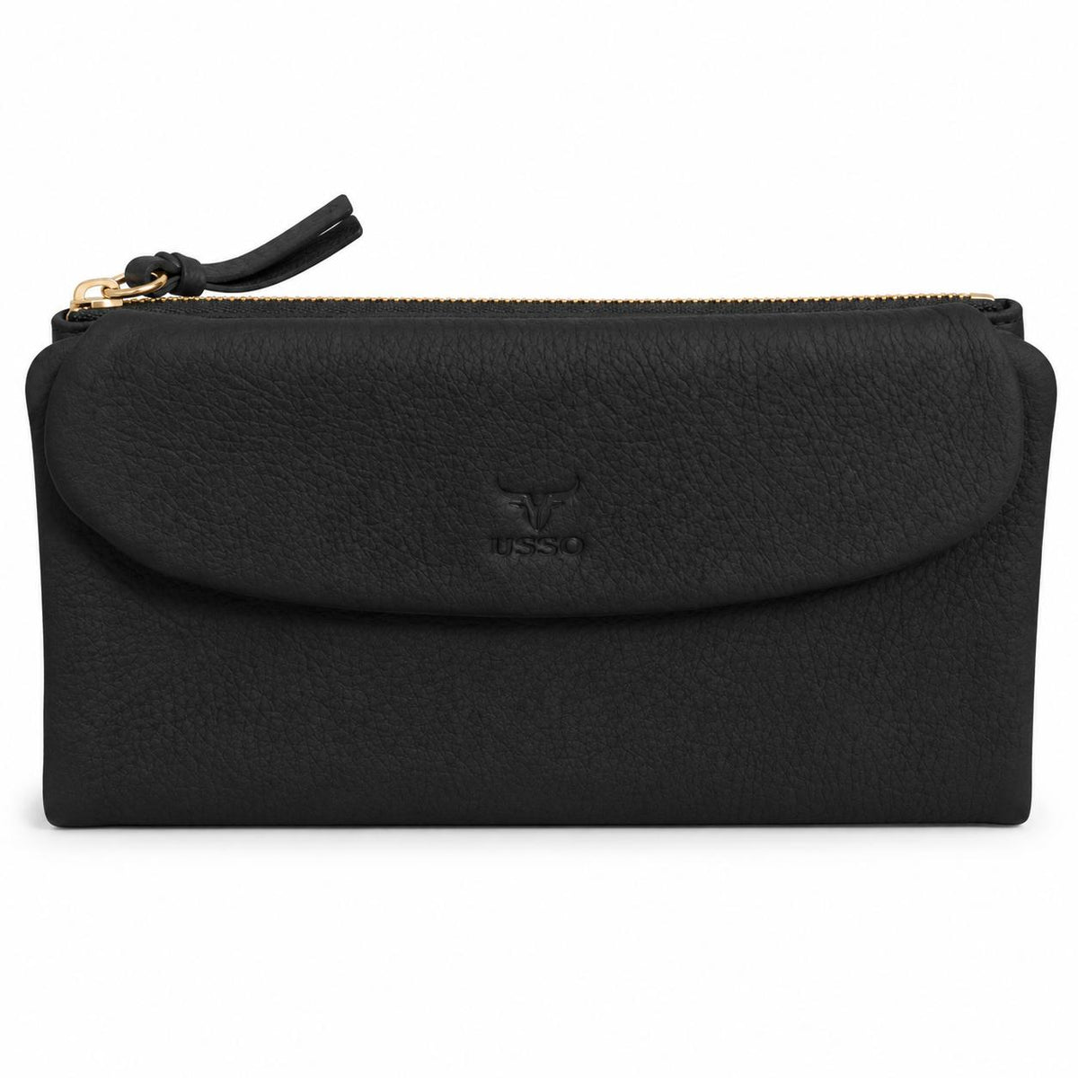USSO Marsilya Women’s Genuine Leather Wallet – RFID Blocking, Phone Compartment & Large Capacity