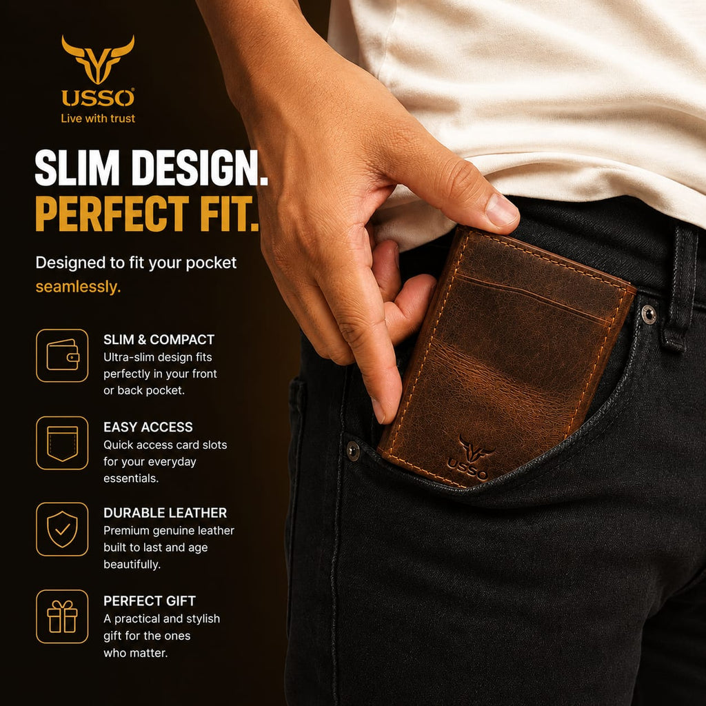 USSO Hudson RFID Leather Wallet